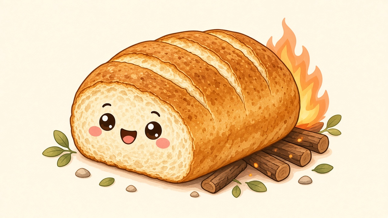 Damper — cartoon recipe illustration